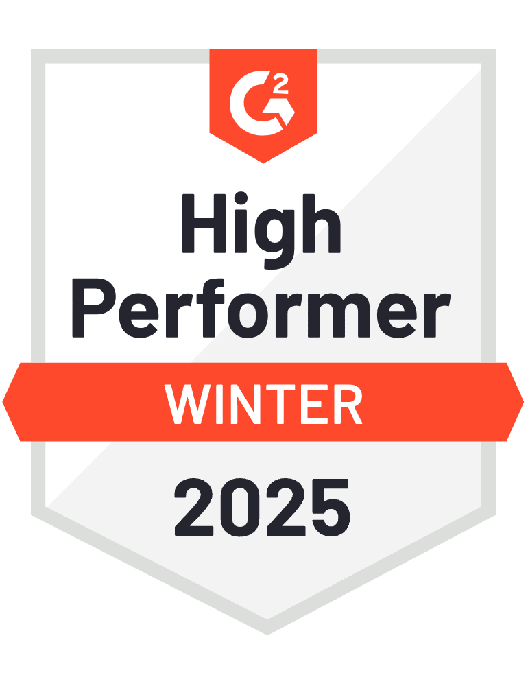 G2 high performer badge